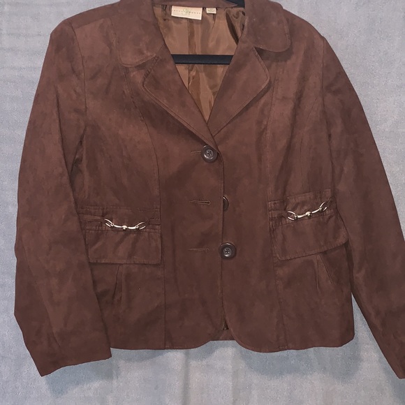 Studio works brown soft jacket - Picture 6 of 9